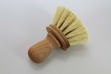 Topfkratzer rund, geölt / Fibre